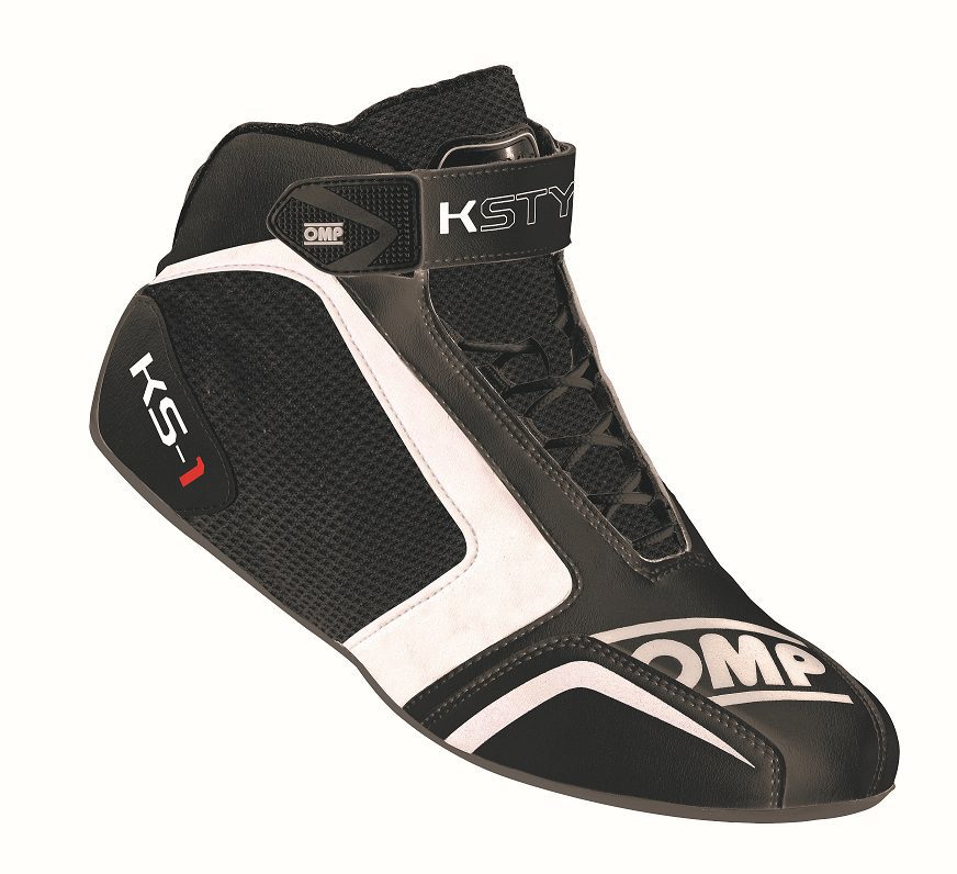 OMP KS-1 Kart Shoes black/white/grey