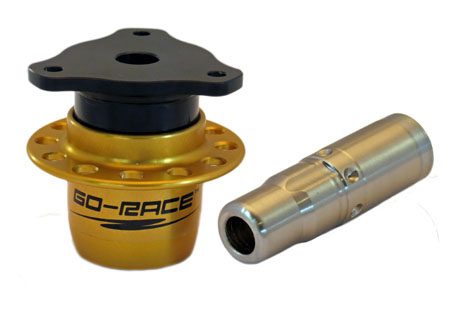 Go-Race 3 Bolt Weld on Quick Release Steering Wheel Boss | GORGRFB001