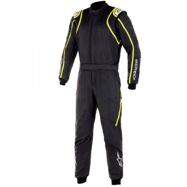 Alpinestars GP Race V2 Race Suit - Black-Fluro Yellow front