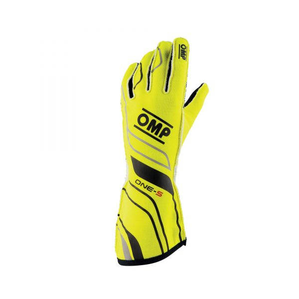 OMP One-S Gloves Fluro Yellow front