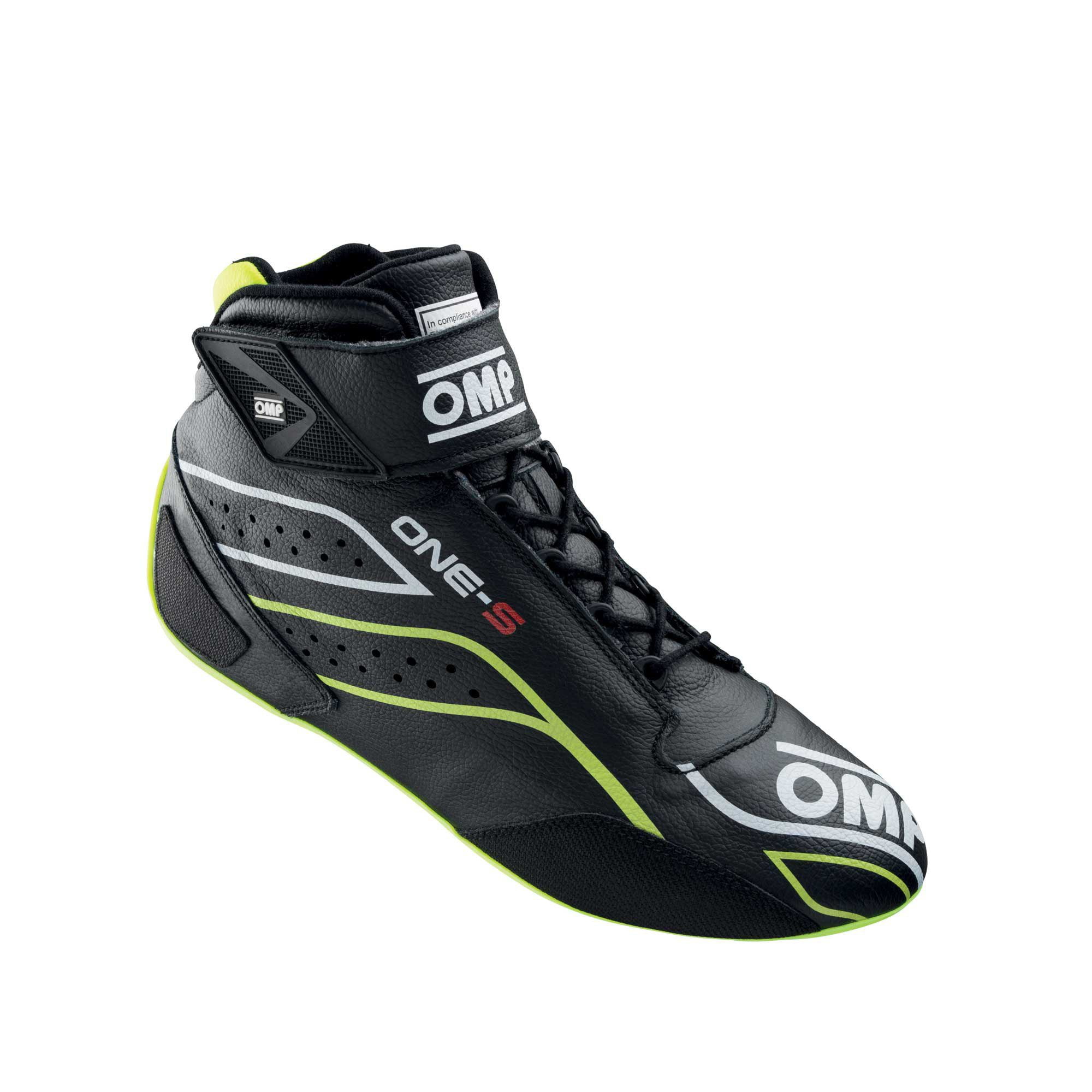 OMP ONE-S SHOES BLACK/FLURO YELLOW IC00822A01178