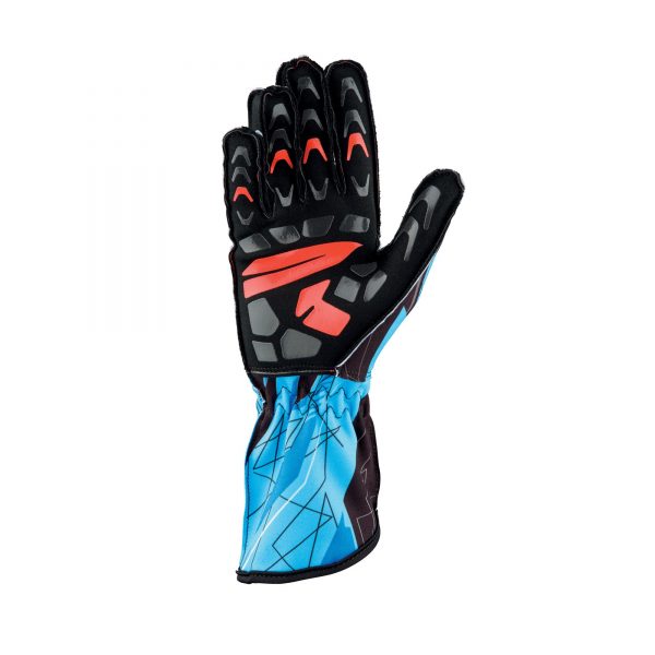 OMP KS-2 Art Gloves Black-Light Blue back