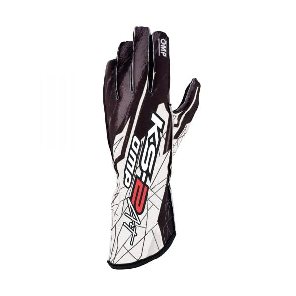 OMP KS-2 Art Gloves Black-White front