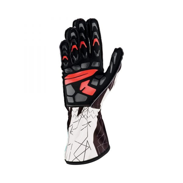 OMP KS-2 Art Gloves Black-White back