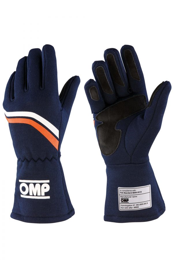 OMP 2021 FIA Dijon Gloves - Blue