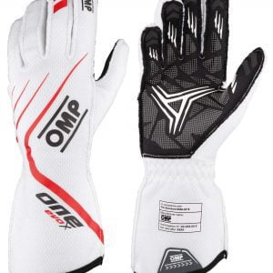 OMP 2021 FIA One Evo X Gloves - White