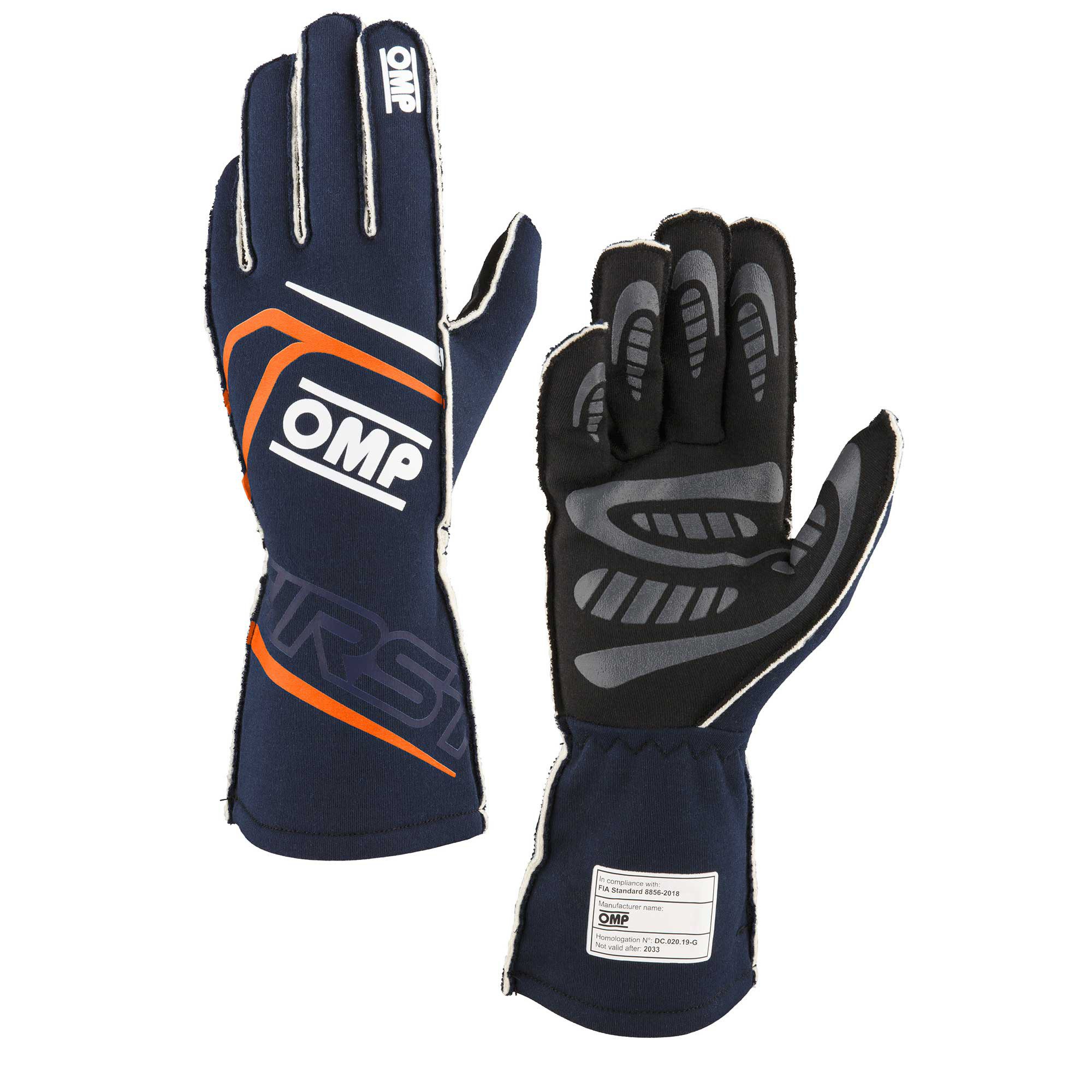 First Gloves navy orange